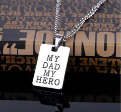 Dad Hero Pendant Necklace for Father's Day
