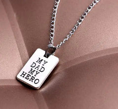 Dad Hero Pendant Necklace for Father's Day